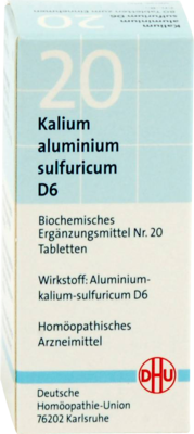 BIOCHEMIE DHU 20 Kalium alum.sulfur.D 6 Tabletten