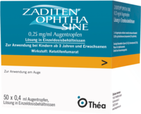 ZADITEN ophtha sine 0,25 mg/ml Augentr.Einzeldos.