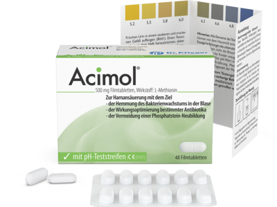 ACIMOL mit pH Teststreifen Filmtabletten