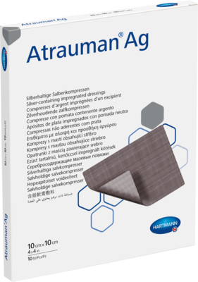 ATRAUMAN Ag 10x10 cm steril Kompressen