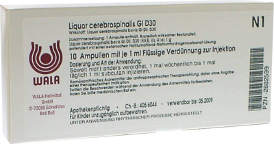 LIQUOR CEREBROSPINALIS GL D 30 Ampullen