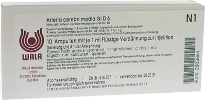 ARTERIA CEREBRI media GL D 6 Ampullen