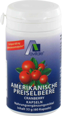 PREISELBEERE amerikanisch 400 mg Kapseln