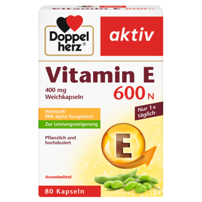 DOPPELHERZ Vitamin E 600 N Weichkapseln