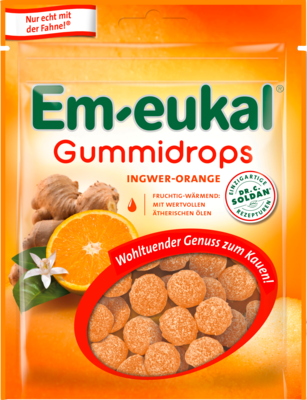 EM-EUKAL Gummidrops Ingwer-Orange zuckerhaltig