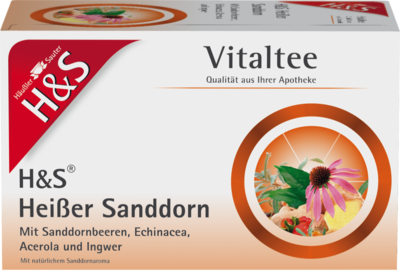 H&S heißer Sanddorn Vitaltee Filterbeutel