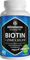 BIOTIN 10 mg hochdosiert+Zink+Selen Tabletten