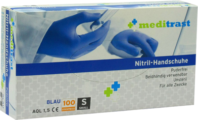 MEDITRAST Nitril Handschuh unste.puderfrei XL blau