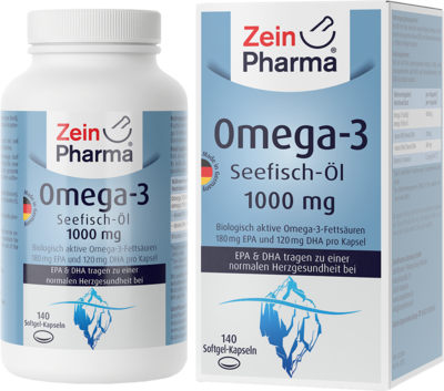 OMEGA-3 1000 mg Seefischöl Softgel-Kapseln hochdo.