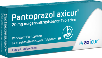 PANTOPRAZOL axicur 20 mg magensaftres.Tabletten