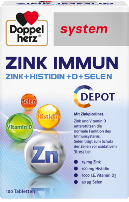 DOPPELHERZ Zink Immun Depot system Tabletten