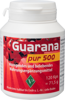 GUARANA PUR 500 Kapseln