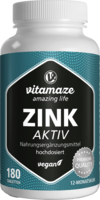 ZINK AKTIV 25 mg hochdosiert vegan Tabletten