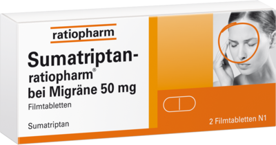 SUMATRIPTAN-ratiopharm bei Migräne 50 mg Filmtabl.