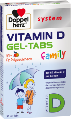 DOPPELHERZ Vitamin D Gel-Tabs family system