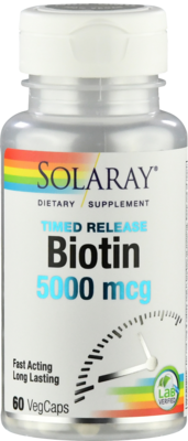 BIOTIN 5000 µg Solaray Kapseln