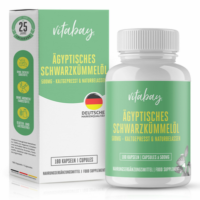 ÄGYPTISCHES Schwarzkümmelöl 500 mg Weichkapseln